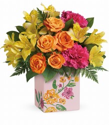 Teleflora's Painted Blossoms Bouquet from Backstage Florist in Richardson, Texas